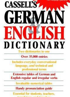 CASSELL’S GERMAN ENGLISH DICTIONARY